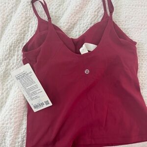 Chic Burgundy Adjustable Strap Lululemon Top
